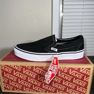 Vans Black Slip-On Shoes